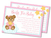 Girls Teddy Bear Book Request Cards