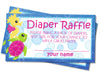 Girls Under The Sea Diaper Raffle Tickets