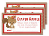 Girls Woodlands Squirrel Diaper Raffle Tickets