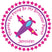 Girls aviation party favor label