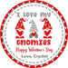 Gnome Valentine's Day Stickers