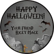 Graveyard Halloween Stickers