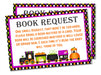 Halloween Book Request Cards