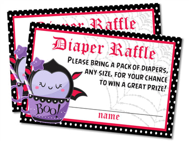 Halloween Diaper Raffle Tickets