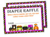 Halloween Express Train Diaper Raffle Tickets