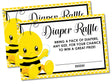 Honey Bee Baby Shower Diaper Raffle Tickets Printable
