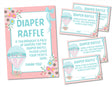 Hot Air Balloon Diaper Raffle Tickets