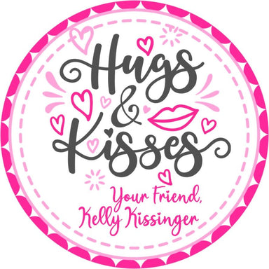 Hugs And Kisses Valentine's Day Stickers