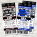 Ice Hockey Birthday Ticket Invitations