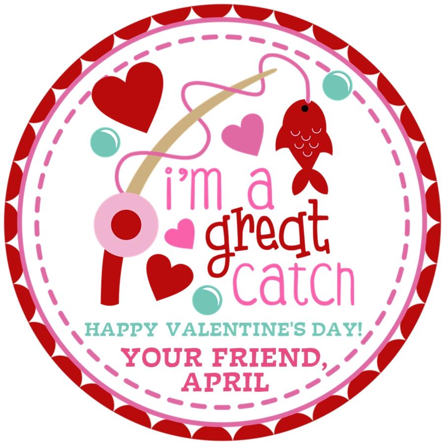 I'm A Great Catch Valentine's Day Stickers