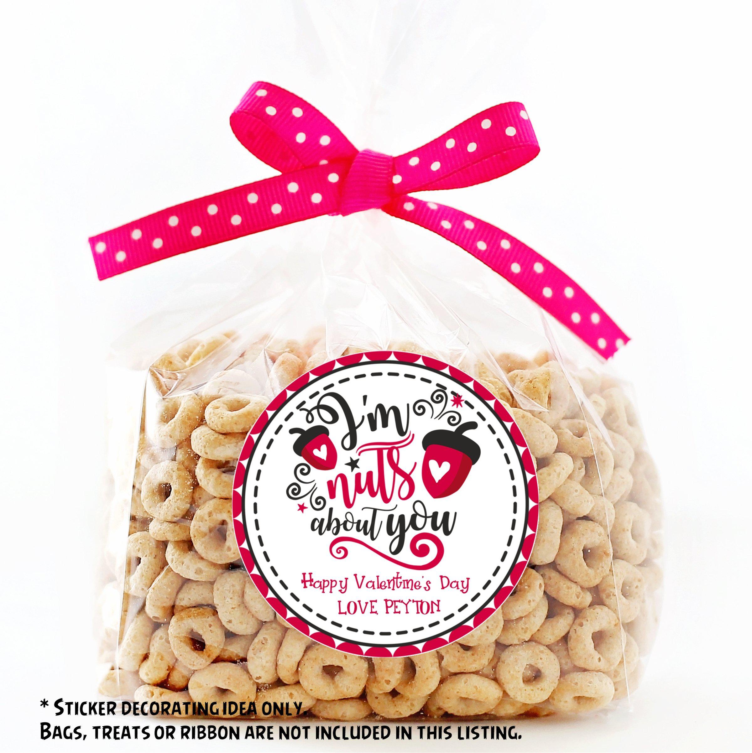 I'm Nuts For You Valentine's Day Stickers
