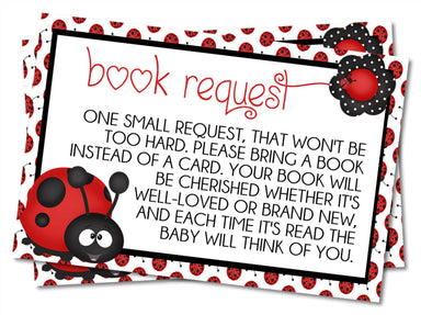 Ladybug Book Request Cards