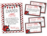 Ladybug Diaper Raffle Tickets