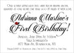 Ladybug First Birthday Party Invitations