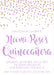 Lavender And Gold Confetti Quinceanera Invitations