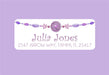 Lavender Tribal Address Labels