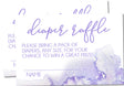 Lavender Watercolor Diaper Raffle Tickets