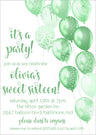 Lime green sweet 16 birthday invitations