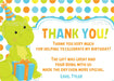 Little Dinosaur Birthday Thank You Cards