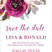Magenta blush wedding save the date