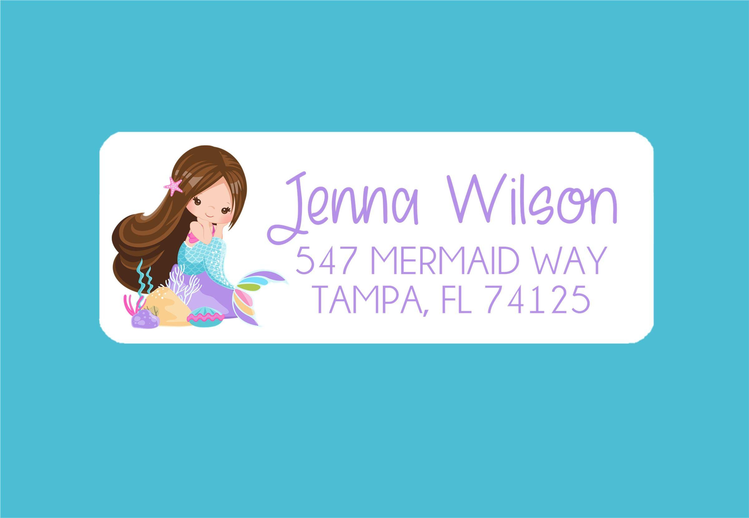 Mermaid Address Labels