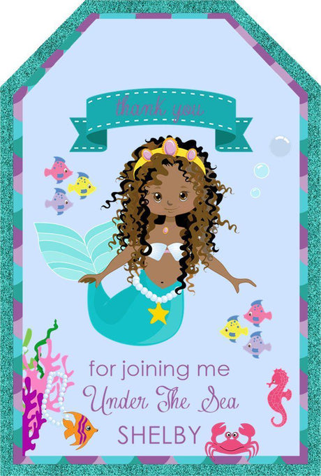 Mermaid Birthday Party Favor Tags