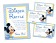 Mickey Mouse Diaper Raffle Tickets