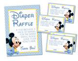Mickey Mouse Diaper Raffle Tickets