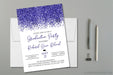 Midnight Blue Graduation Party Invitations