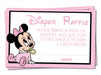 Minnie Mouse Diaper Raffle Tickets