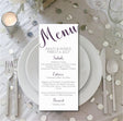 Modern Script Wedding Menus - You Choose Color