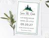 Mountain Wedding Save The Date Cards