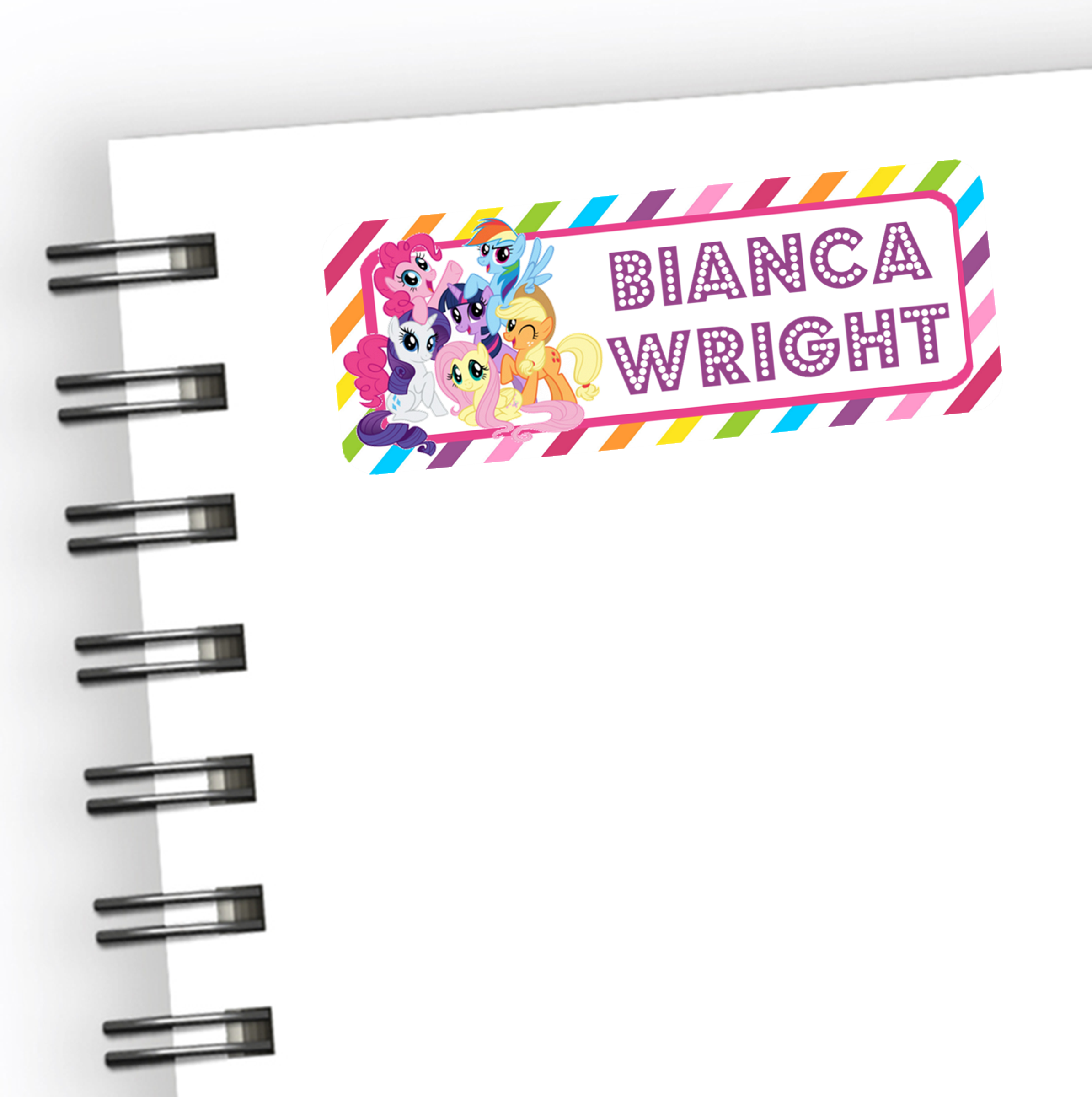 My Little Pony Back To School Supply Name Labels