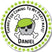 Neon green pirate skull birthday sticker