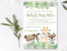 Neutral Safari Animals Baby Shower Invitations