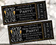 New Years Eve Party Ticket Invitations