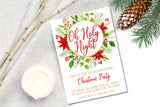 Oh Holy Night Christmas Party Invitations