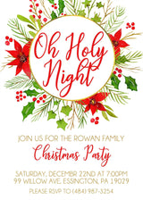 Oh Holy Night Christmas Party Invitations