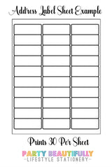 Oh Snap Camera Address Labels