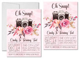 Oh Snap Camera Birthday Party Invitations