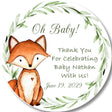 Oh Baby woodland fox sticker