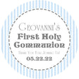 Pale blue gray First Holy Communion stickers