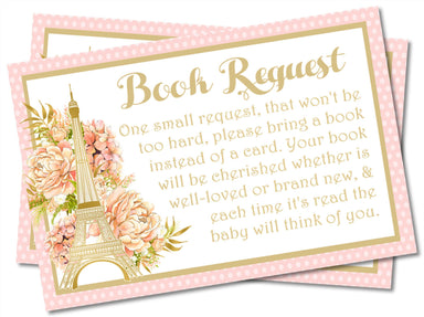 Paris Book Request Cards