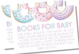 Pastel Donut Baby Shower Book Request Cards Printable