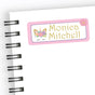 Pastel unicorn school supply name labels