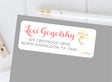 Personalized First Communion address stickers for envelopes