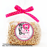 Personalized Wild Thing Valentine sticker for kids classroom treats