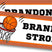 Personalized basketball themed school name label