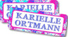 Personalized colorful paint school supply labels