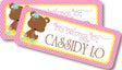 Personalized forest animal school supply labels